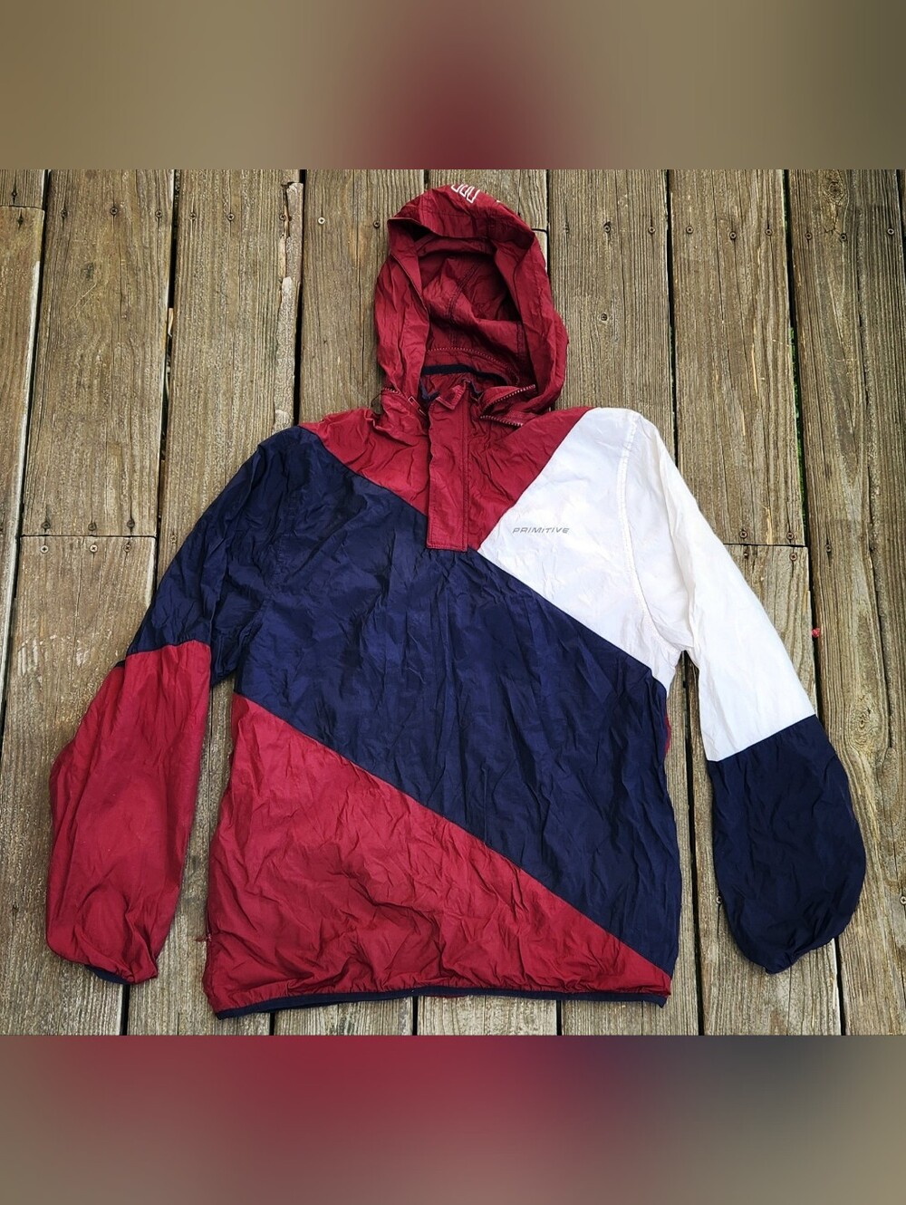 Primitive Skateboarding Pullover Hooded Windbreaker Jacket